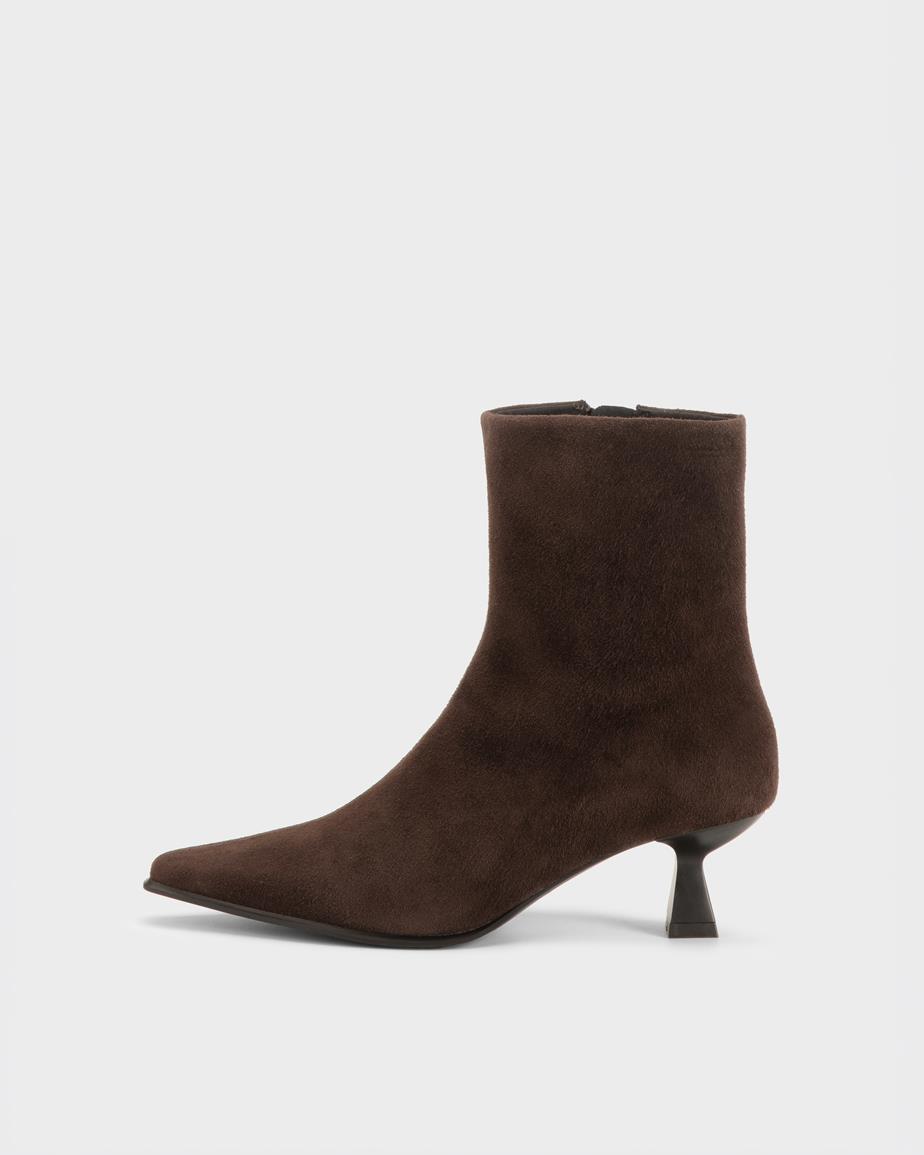 Vagabond Elly Stiefel - Dunkelbraunes, Veloursleder
