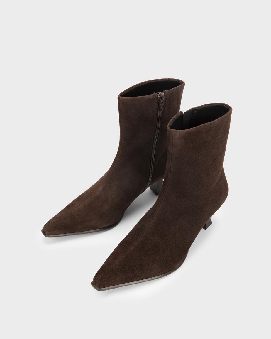 Vagabond Elly Stiefel - Dunkelbraunes, Veloursleder