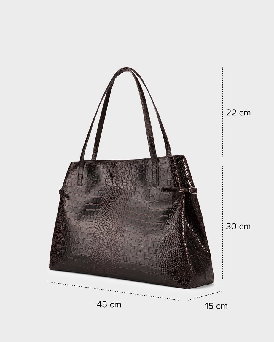 Vagabond Cannes Tasche - Braunes, Geprägtes Leder