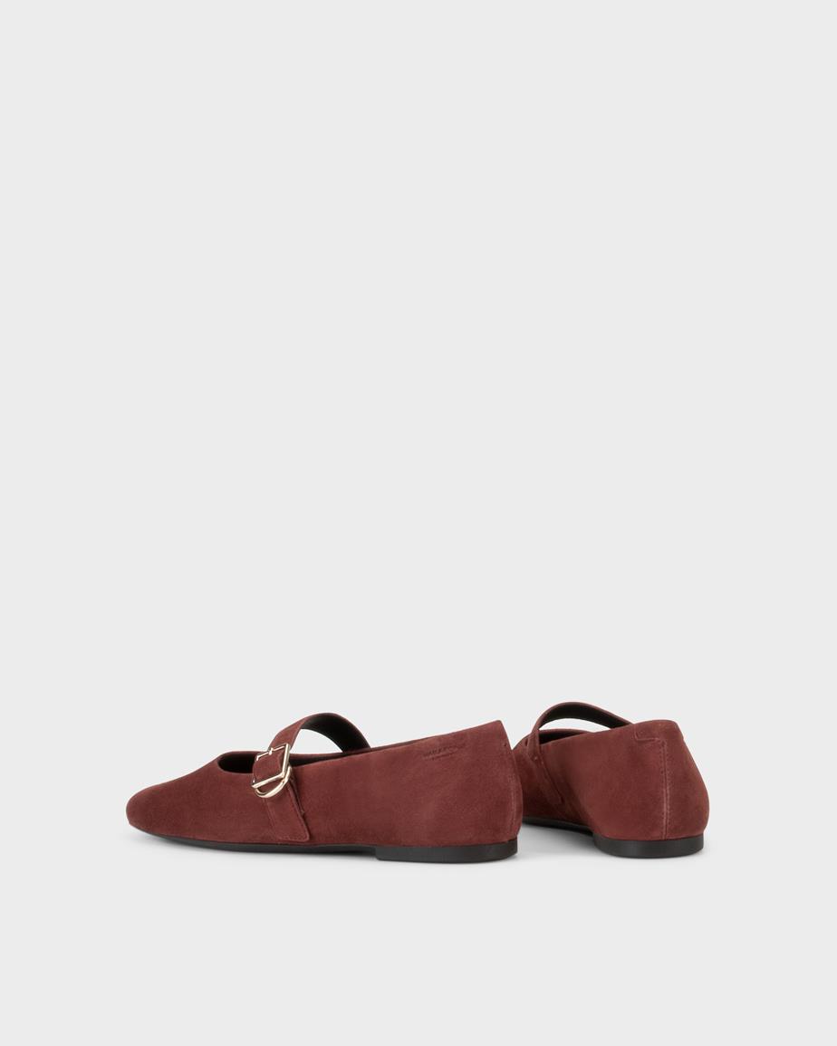 Vagabond Jolin Ballerinas - Dunkelrotes, Veloursleder
