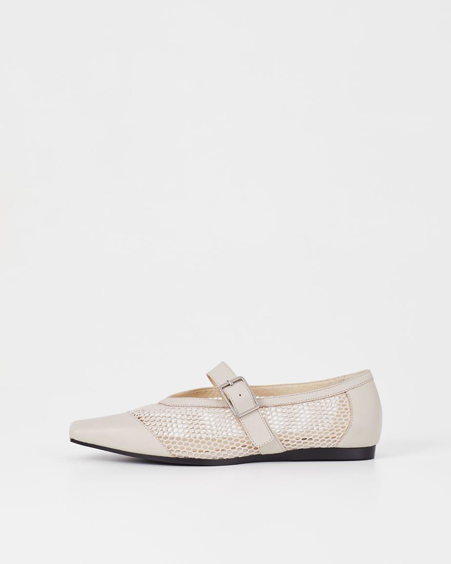 Vagabond Wioletta Ballerinas - Offwhite, Leder/Netzstoff