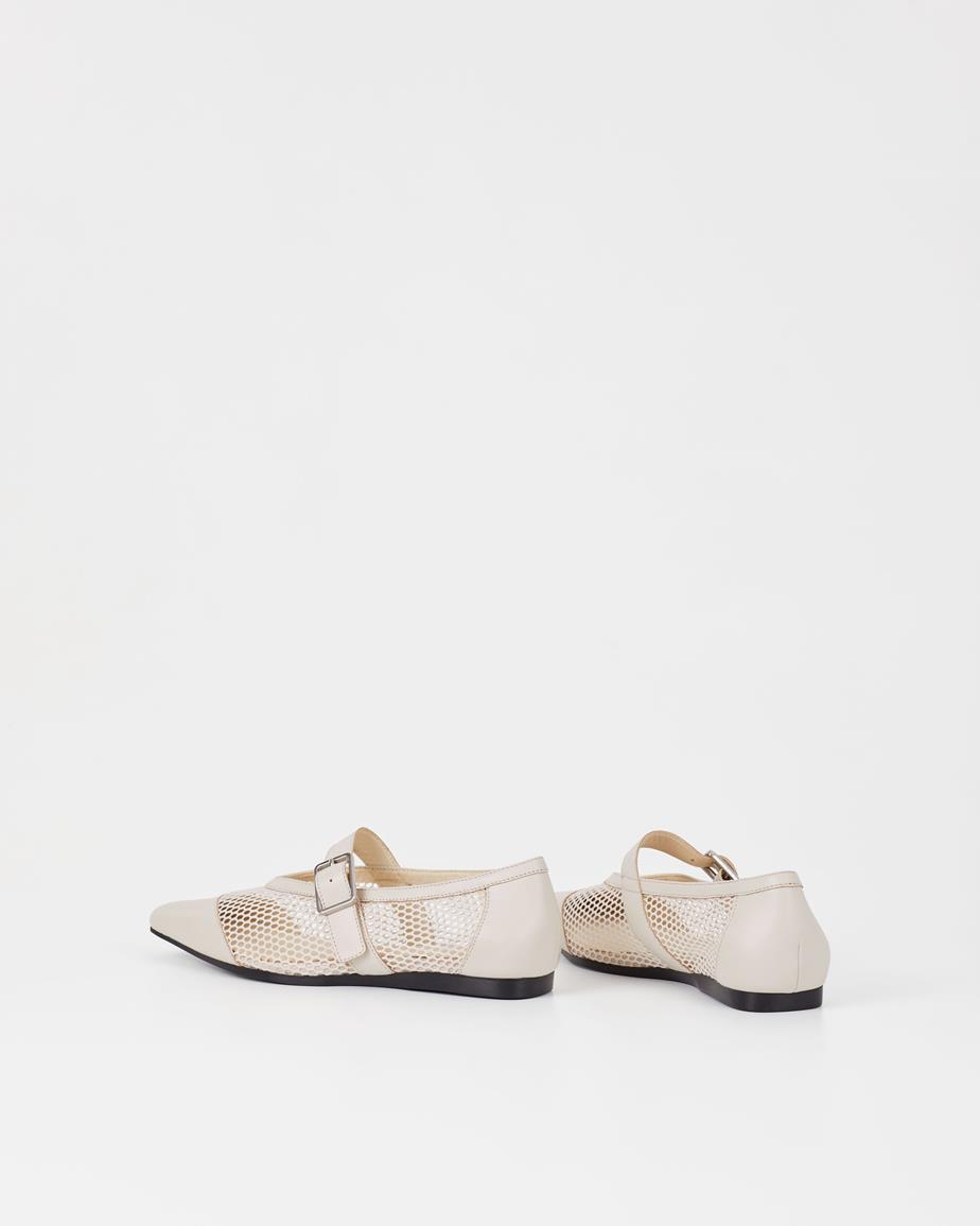 Vagabond Wioletta Ballerinas - Offwhite, Leder/Netzstoff
