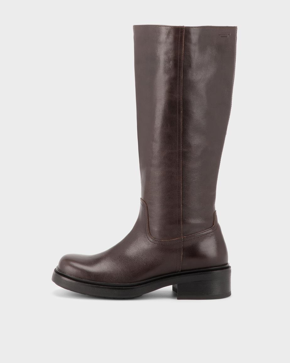 Vagabond Karlie Hohe Stiefel - Dunkelbraunes, Leder
