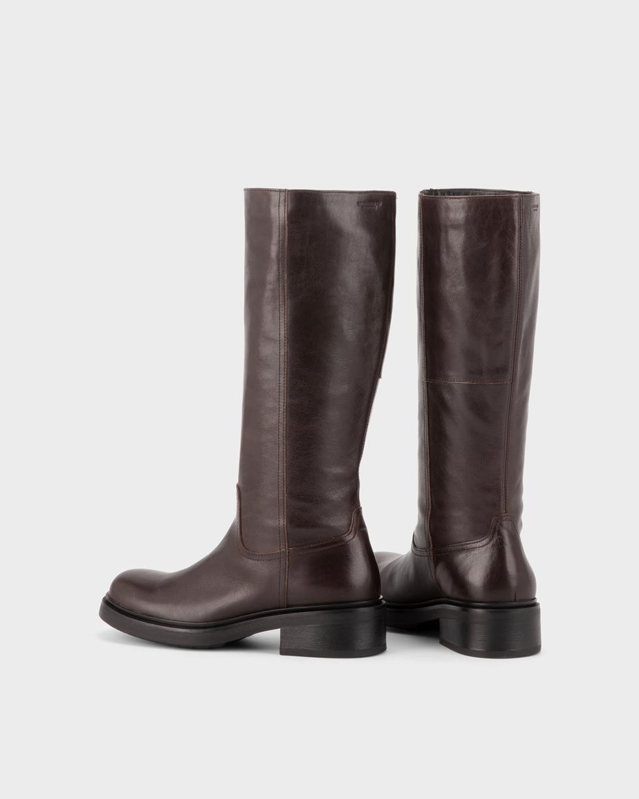 Vagabond Karlie Hohe Stiefel - Dunkelbraunes, Leder