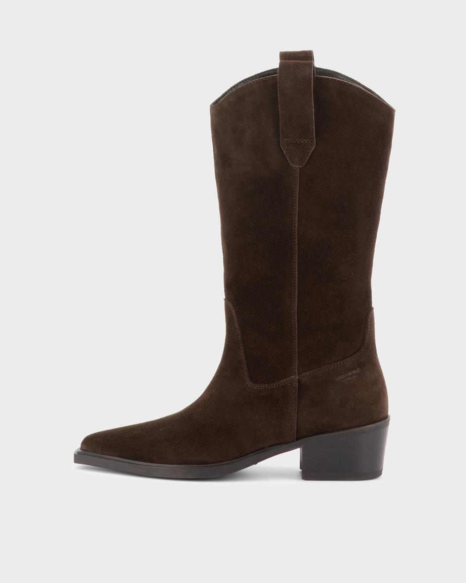 Vagabond Kelsey Stiefel - Dunkelbraunes, Veloursleder