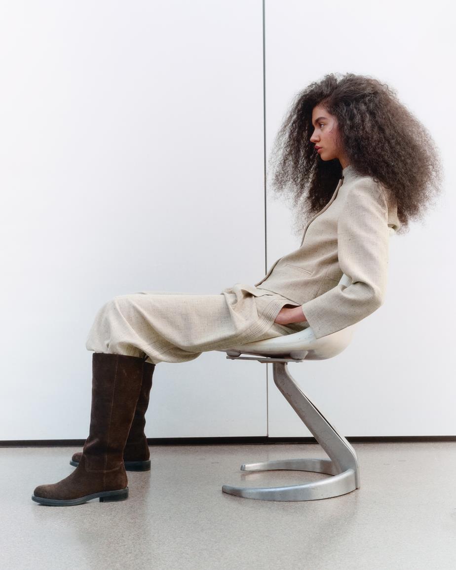 Vagabond Freya Hohe Stiefel - Dunkelbraunes, Veloursleder