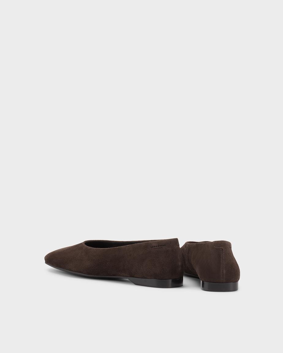 Vagabond Delia Ballerinas - Dunkelbraunes, Veloursleder