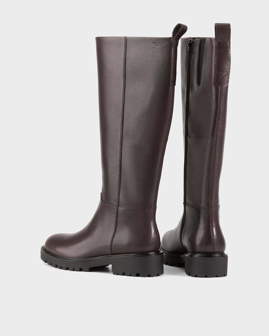 Vagabond Kenova Hohe Stiefel - Dunkelbraunes, Leder