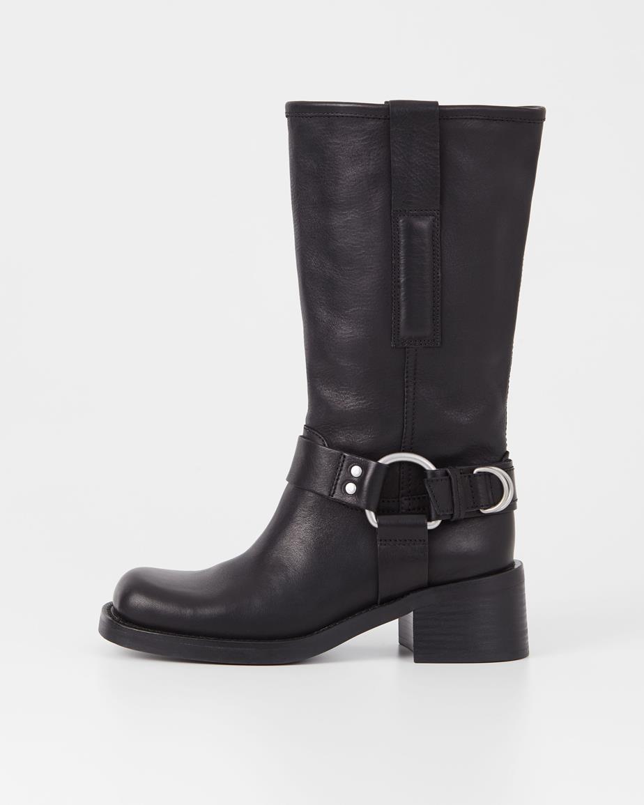 Vagabond Nour Hohe Stiefel - Schwarzes, Leder