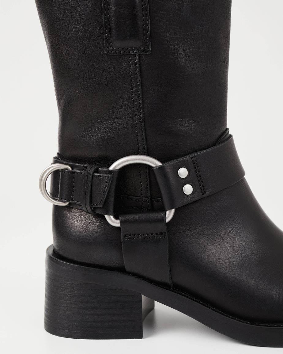 Vagabond Nour Hohe Stiefel - Schwarzes, Leder