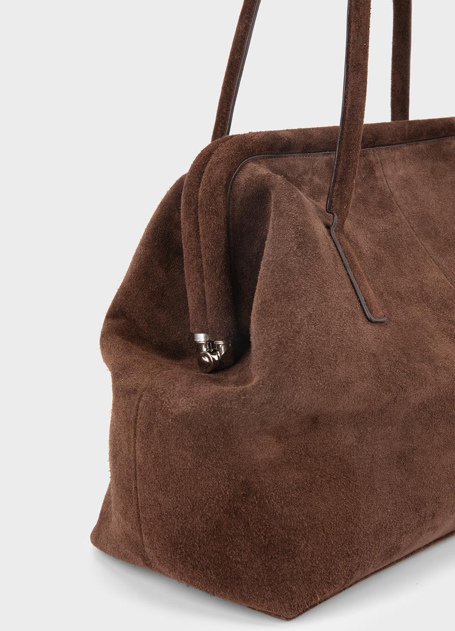 Vagabond Louisiana Tasche - Dunkelbraunes, Veloursleder