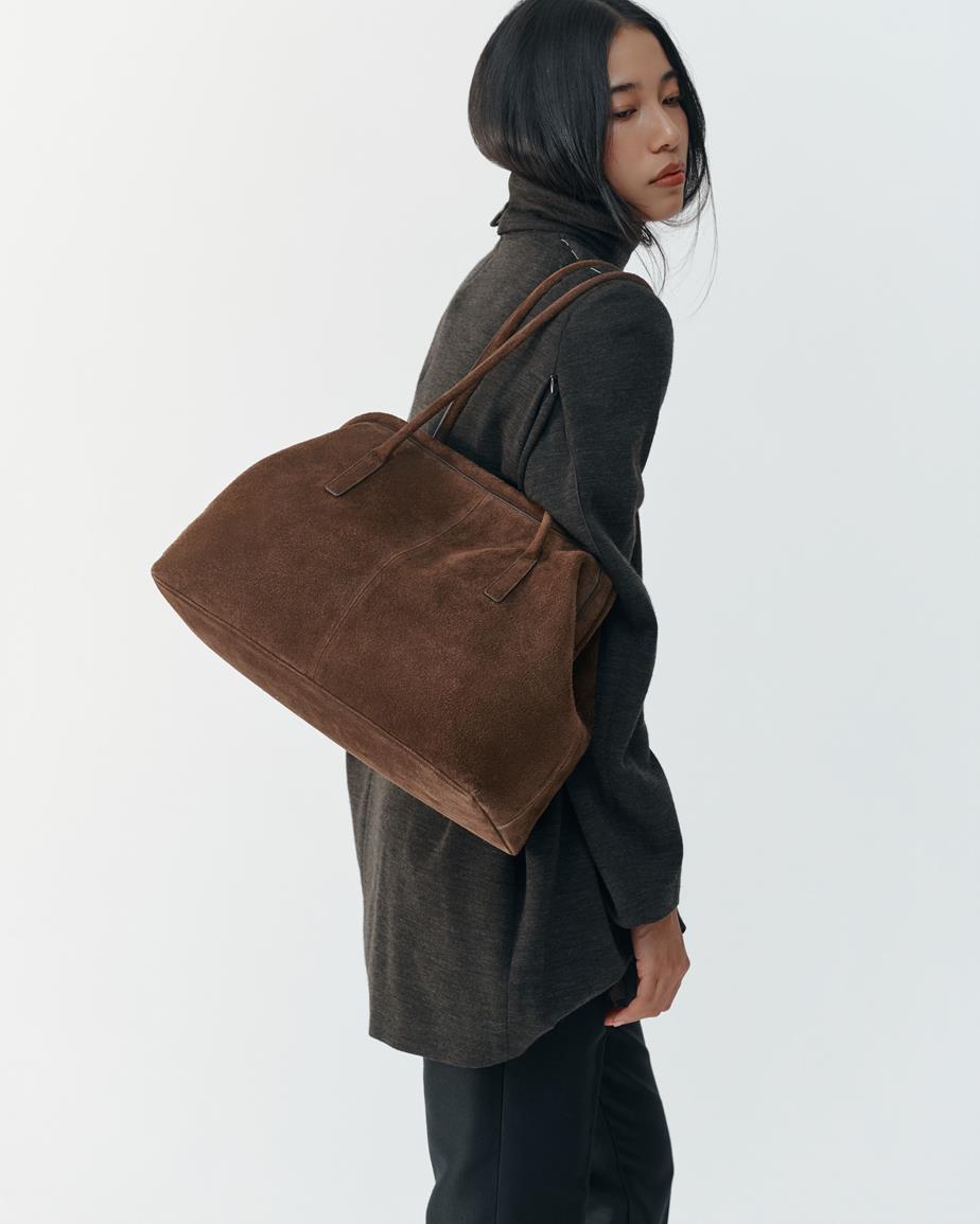 Vagabond Louisiana Tasche - Dunkelbraunes, Veloursleder