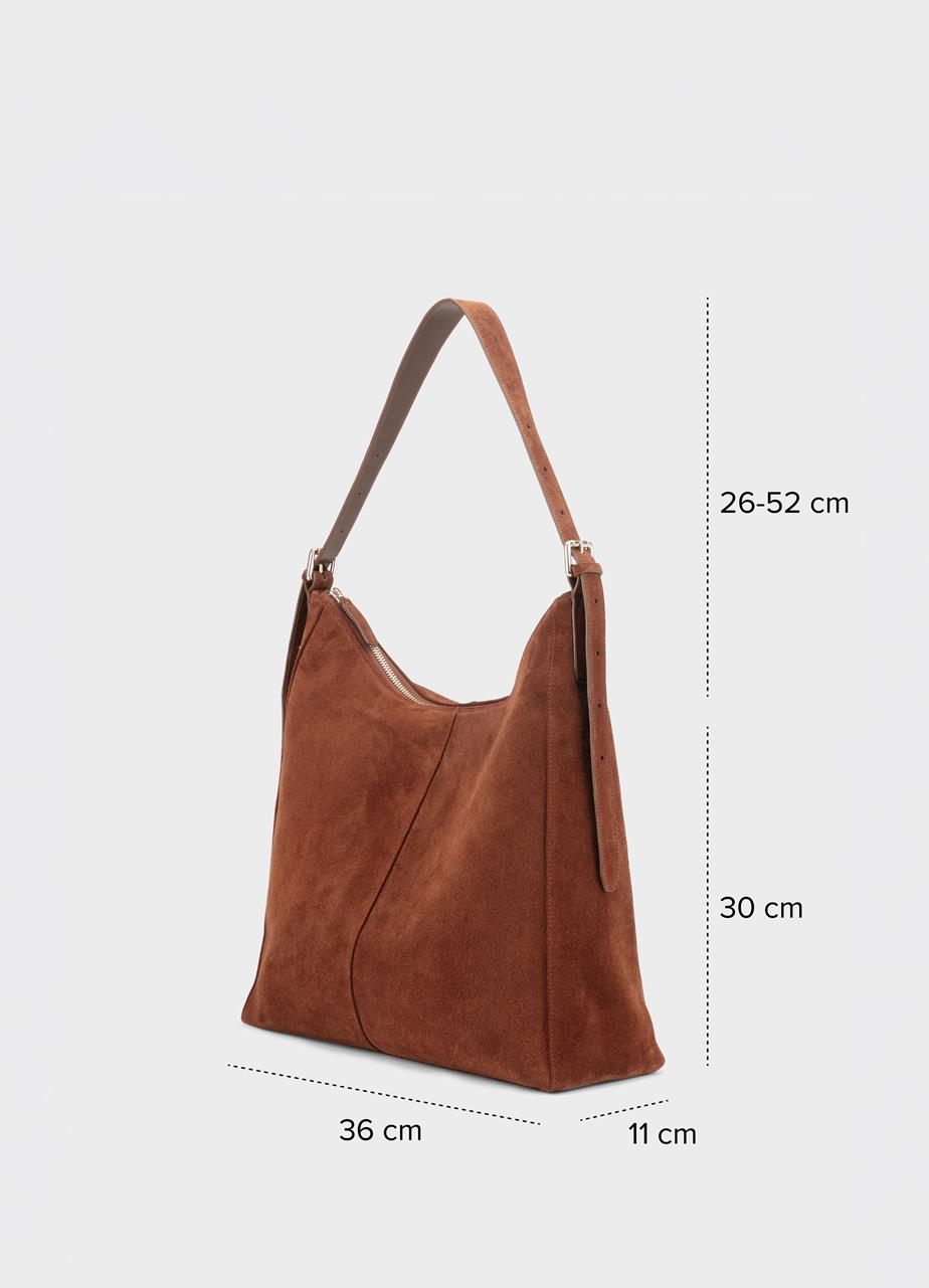 Vagabond Hilo Tasche - Braunes, Veloursleder