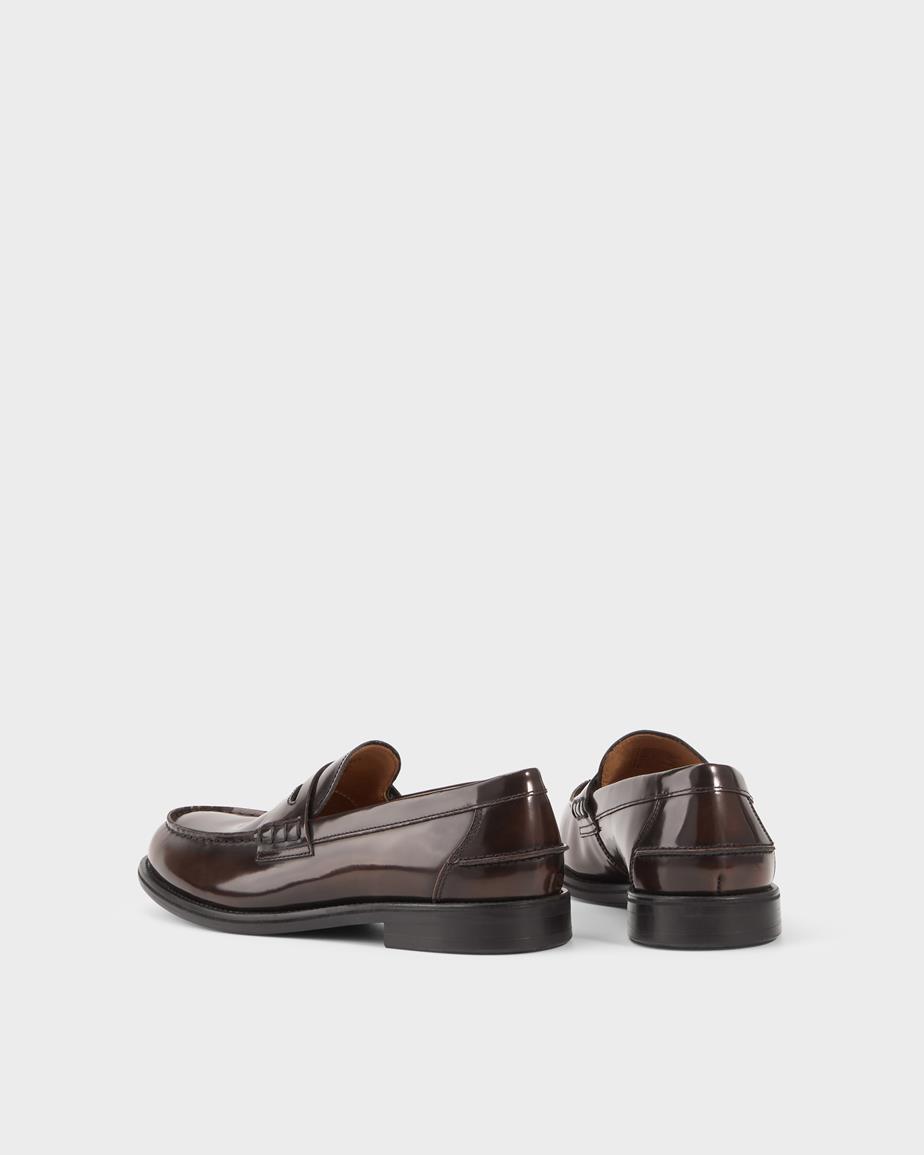 Vagabond Steven Loafer - Dunkelbraunes, Poliertes Leder