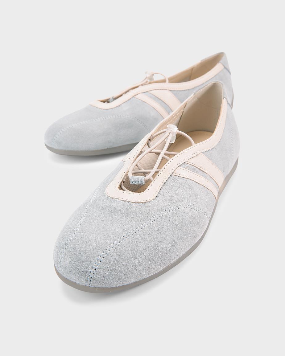 Vagabond Hollie Ballerinas - Blau, Veloursleder