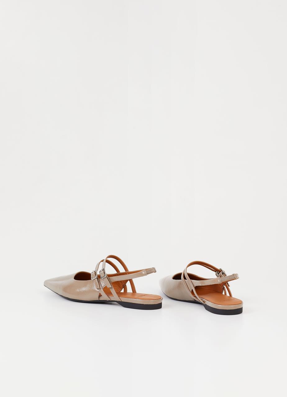 Vagabond Hermine Ballerinas - Hellbraunes, Lackleder