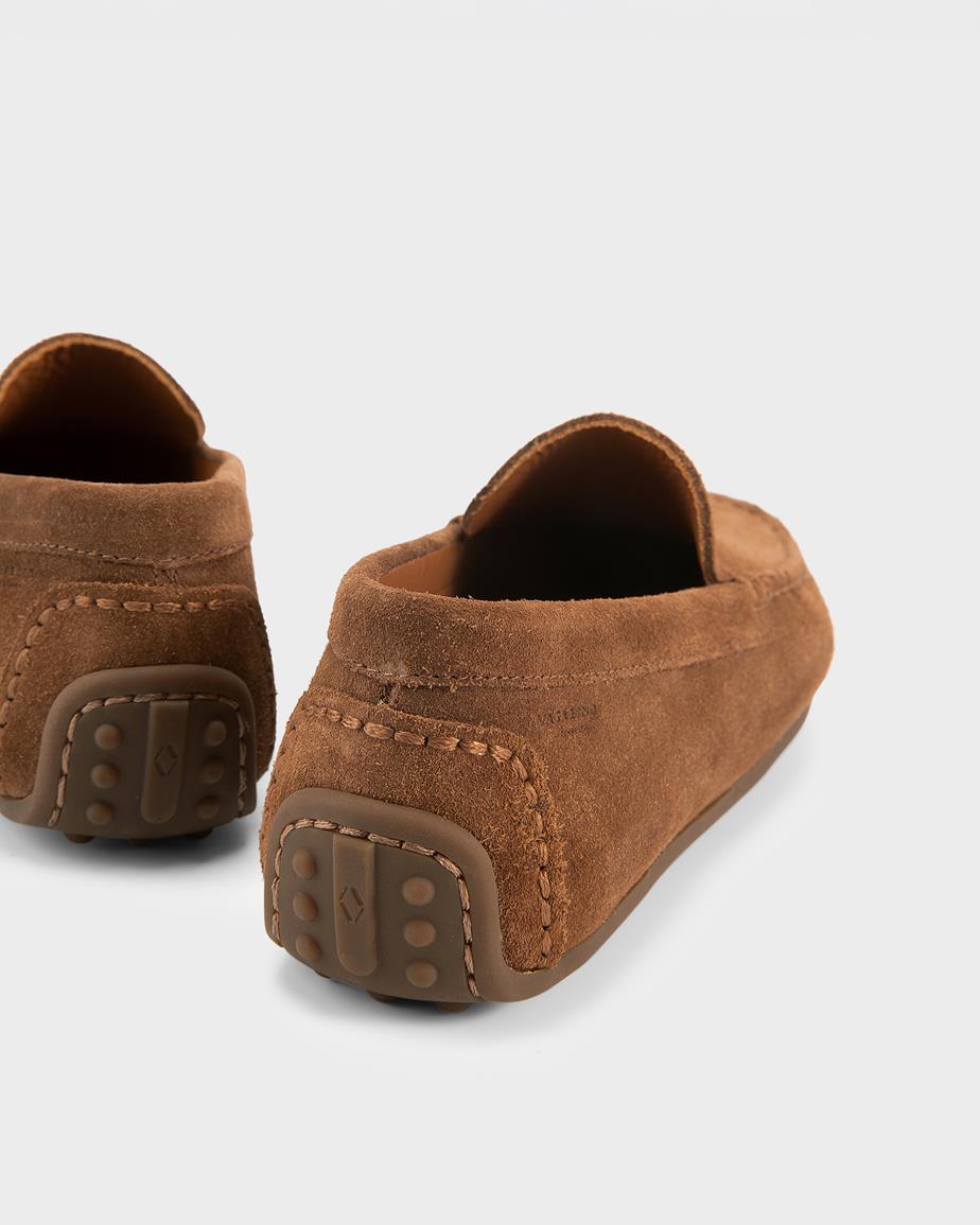 Vagabond Larissa Loafer - Braunes, Veloursleder