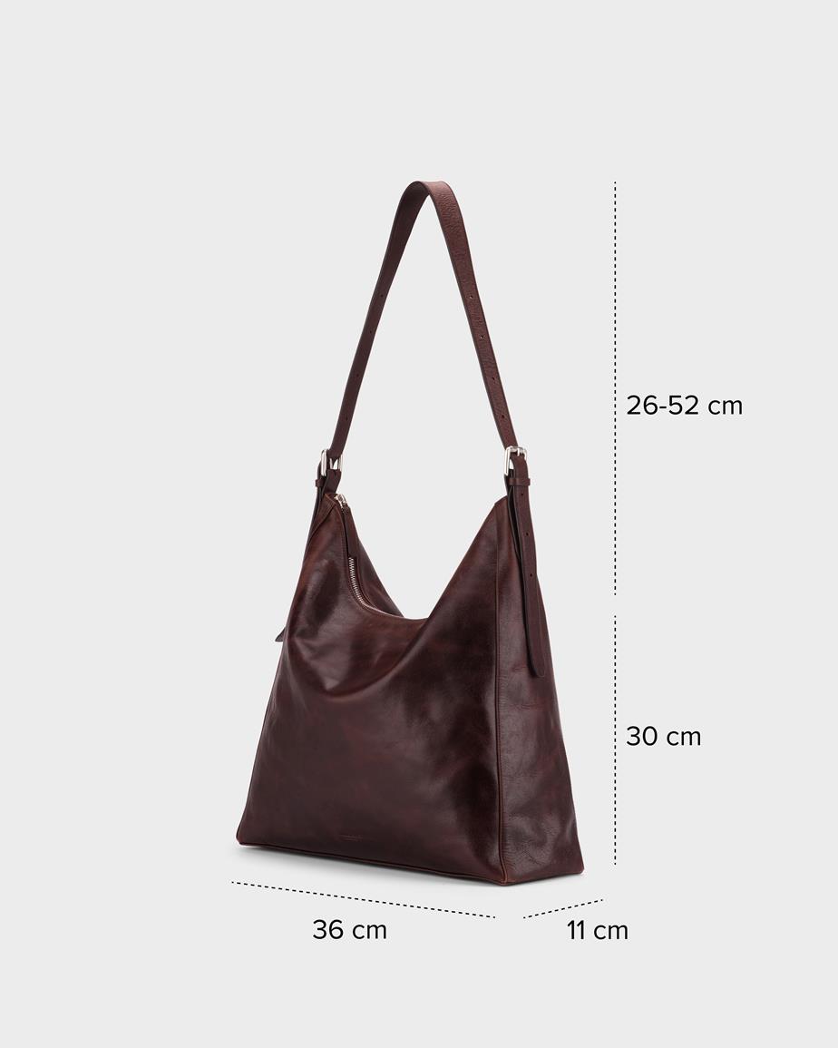 Vagabond Hilo Tasche - Dunkelbraunes, Leder
