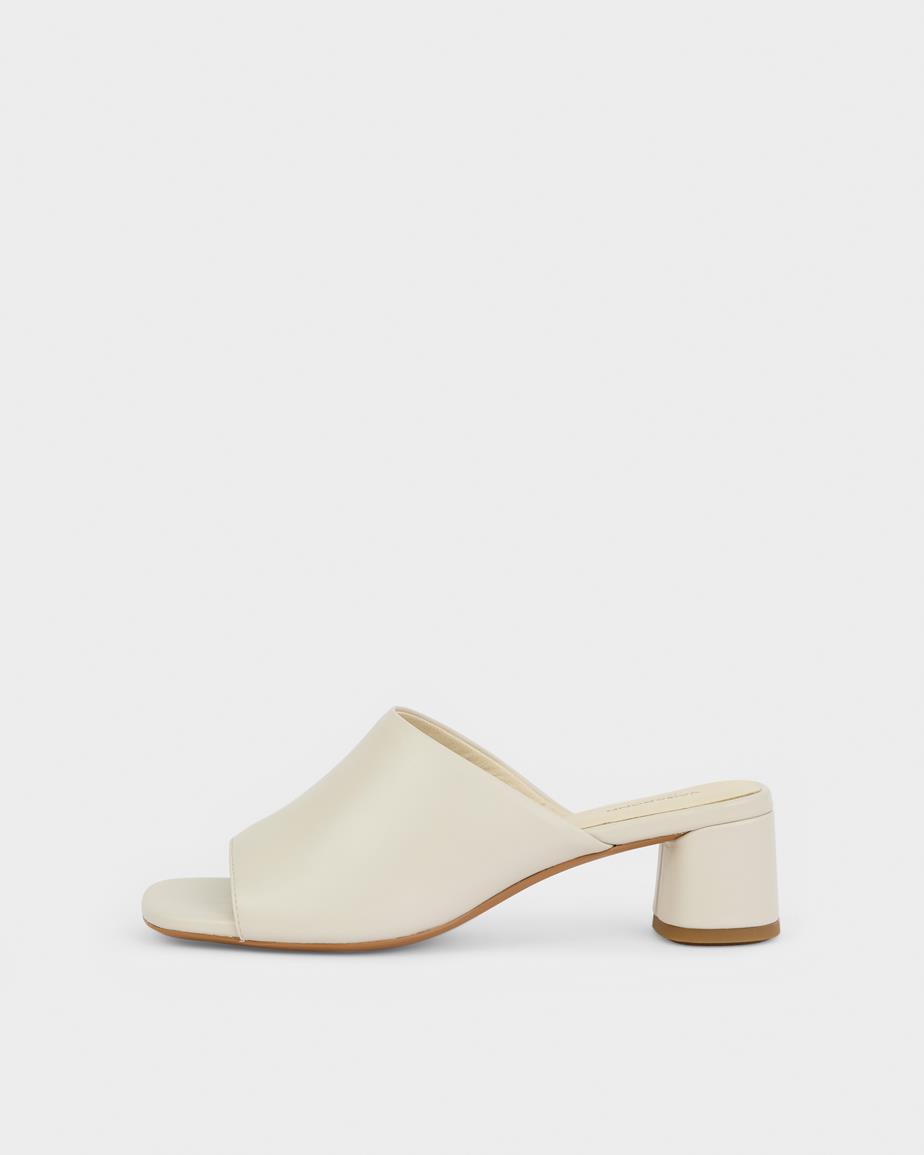 Vagabond Piper Mules - Offwhite, Leder