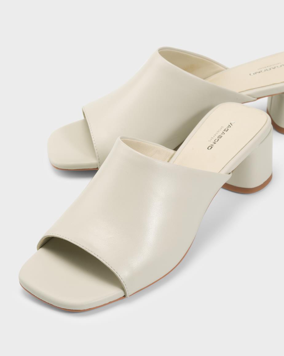 Vagabond Piper Mules - Offwhite, Leder