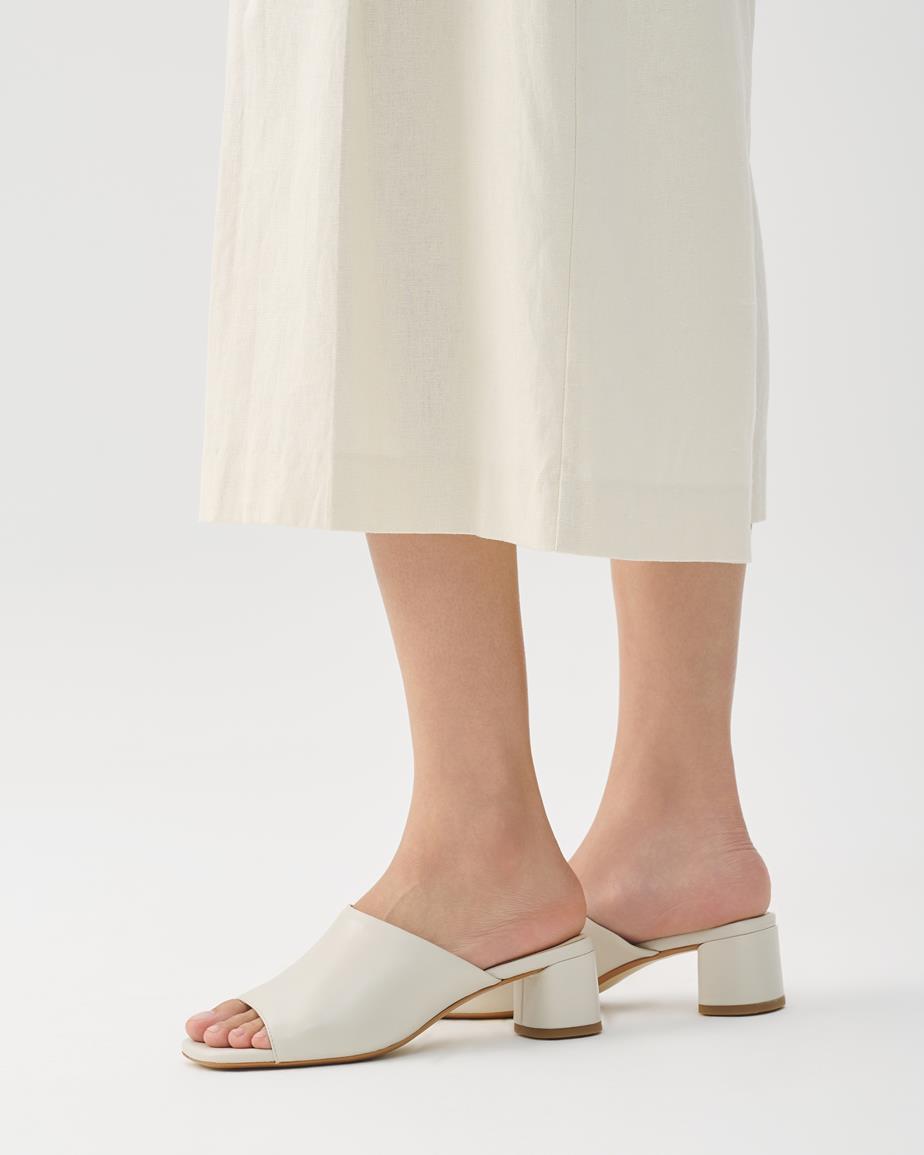 Vagabond Piper Mules - Offwhite, Leder