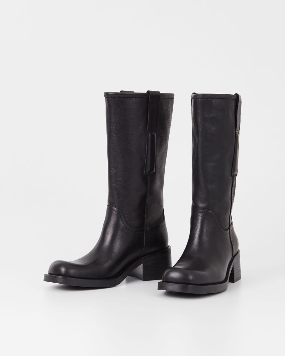 Vagabond Nour Hohe Stiefel - Schwarzes, Leder