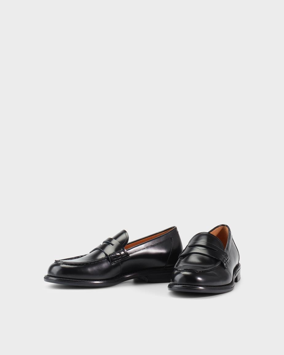 Vagabond Linn Loafer - Schwarzes, Poliertes Leder