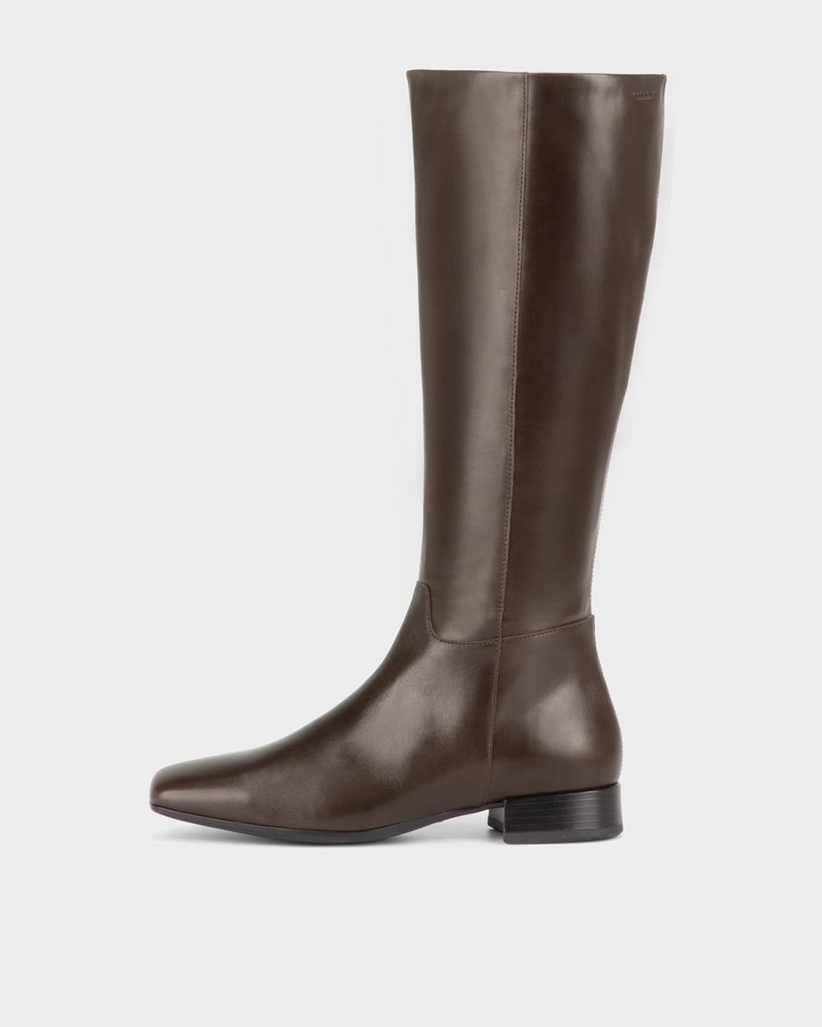 Vagabond Mona Hohe Stiefel - Dunkelbraunes, Leder