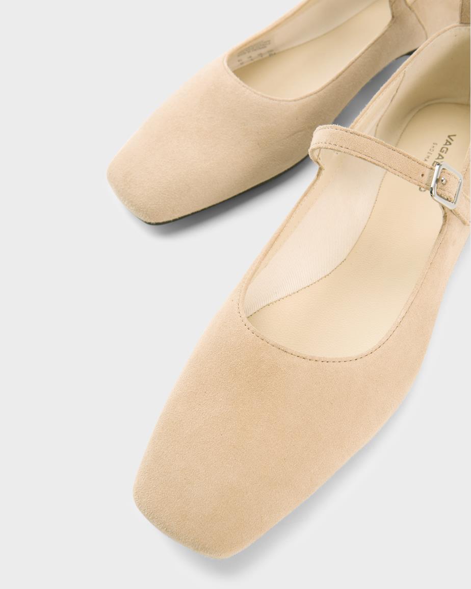 Vagabond Delia Ballerinas - Beiges, Veloursleder