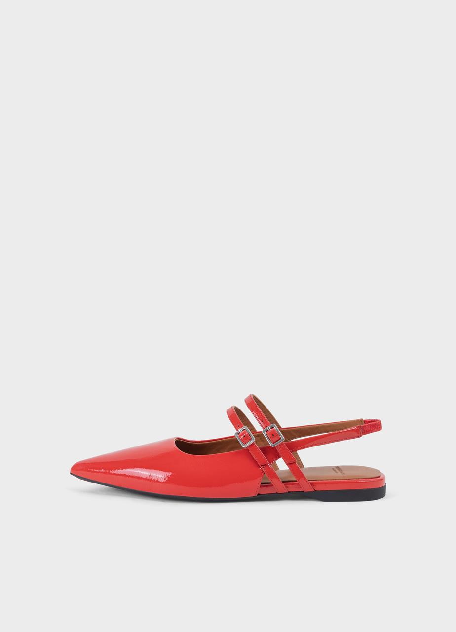 Vagabond Hermine Ballerinas - Rotes, Lackleder
