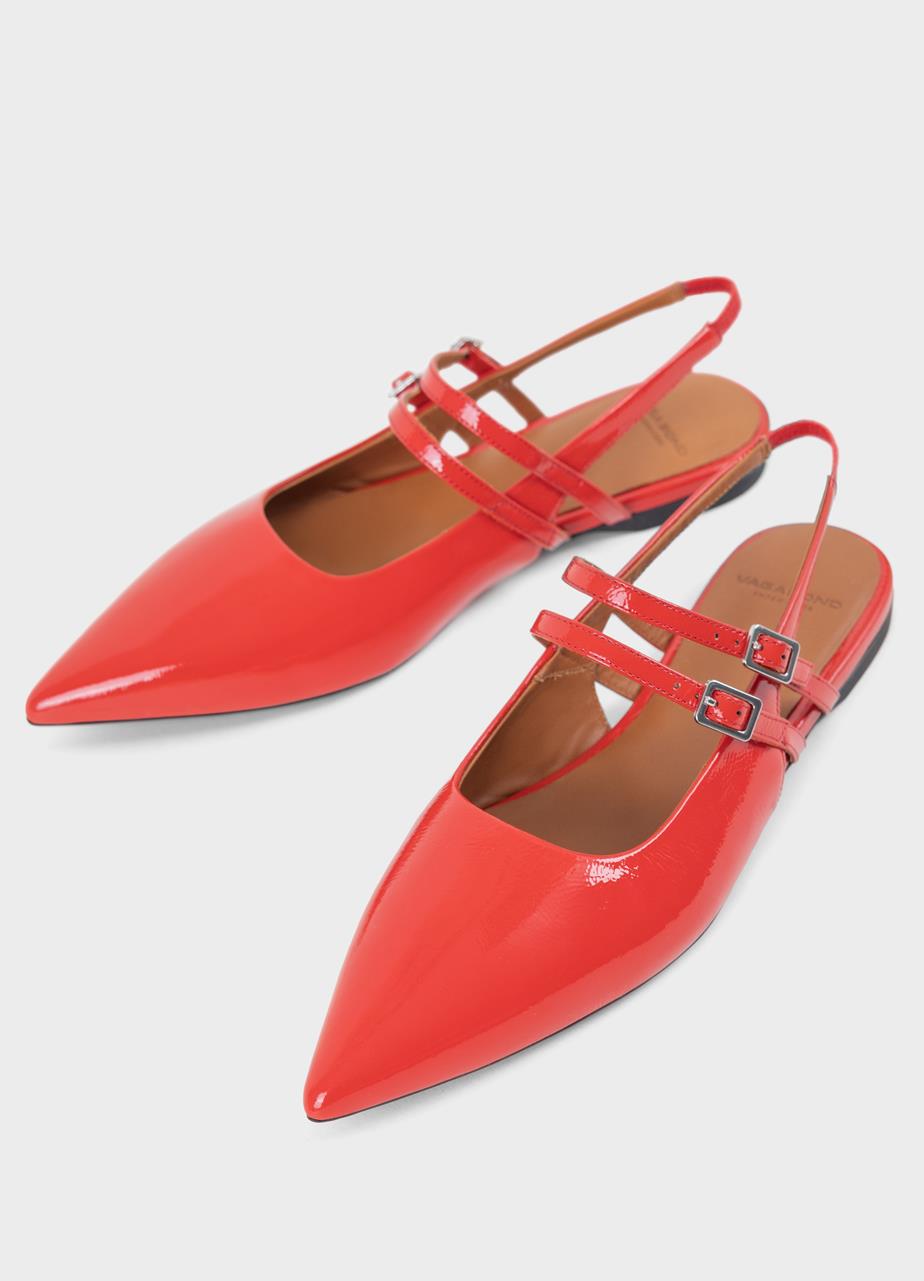 Vagabond Hermine Ballerinas - Rotes, Lackleder