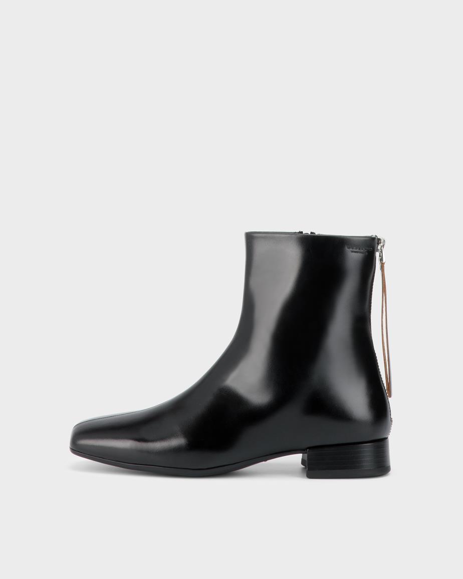 Vagabond Mona Stiefel - Schwarzes, Leder/Kontrastkanten