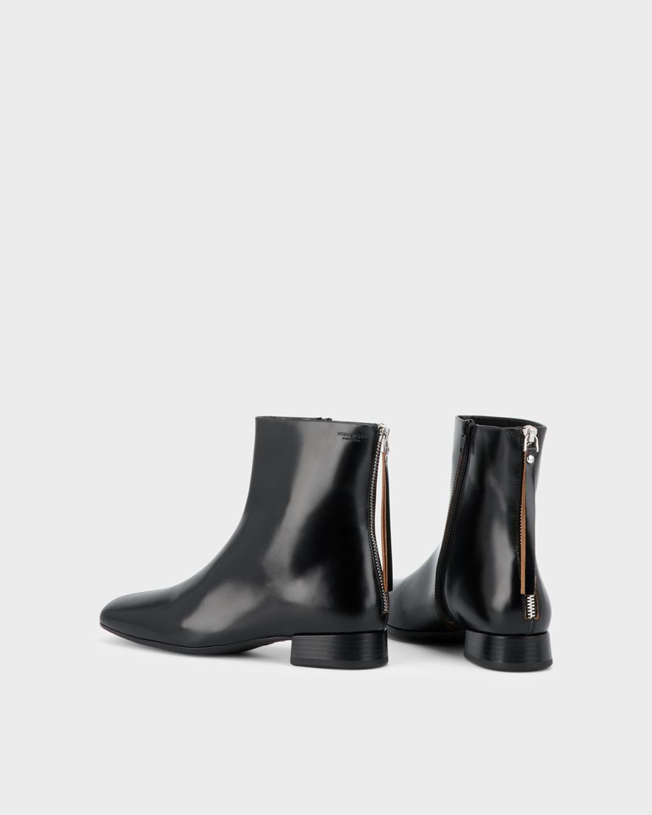 Vagabond Mona Stiefel - Schwarzes, Leder/Kontrastkanten