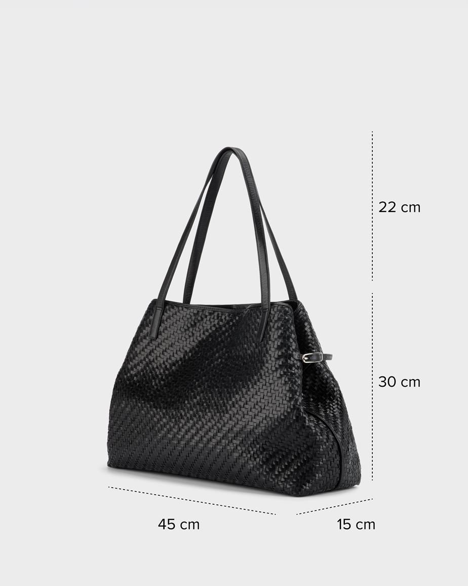 Vagabond Cannes Tasche - Schwarzes, Geflochten