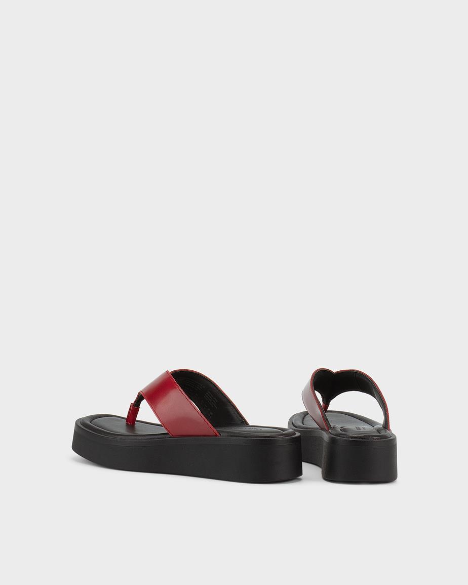 Vagabond Danya Sandalen - Rotes, Gebürstet Leder