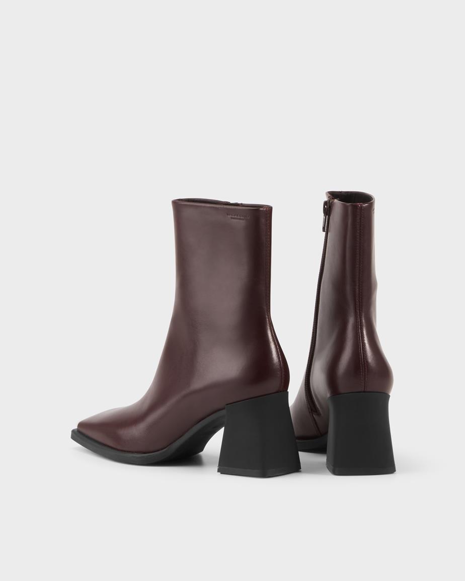 Vagabond Hedda Stiefeletten - Dunkelrotes, Leder