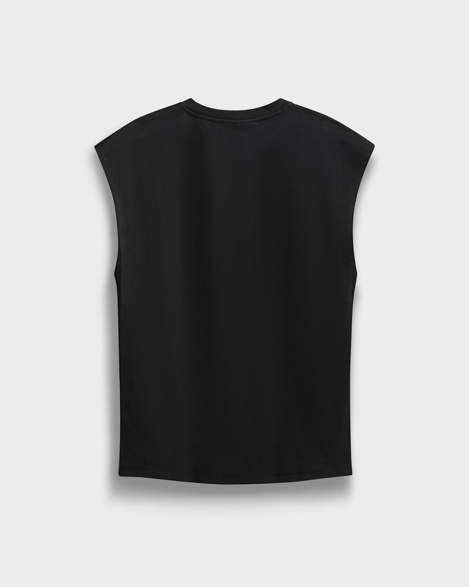 Vagabond Boxy Tank Top - Schwarzes, Textil