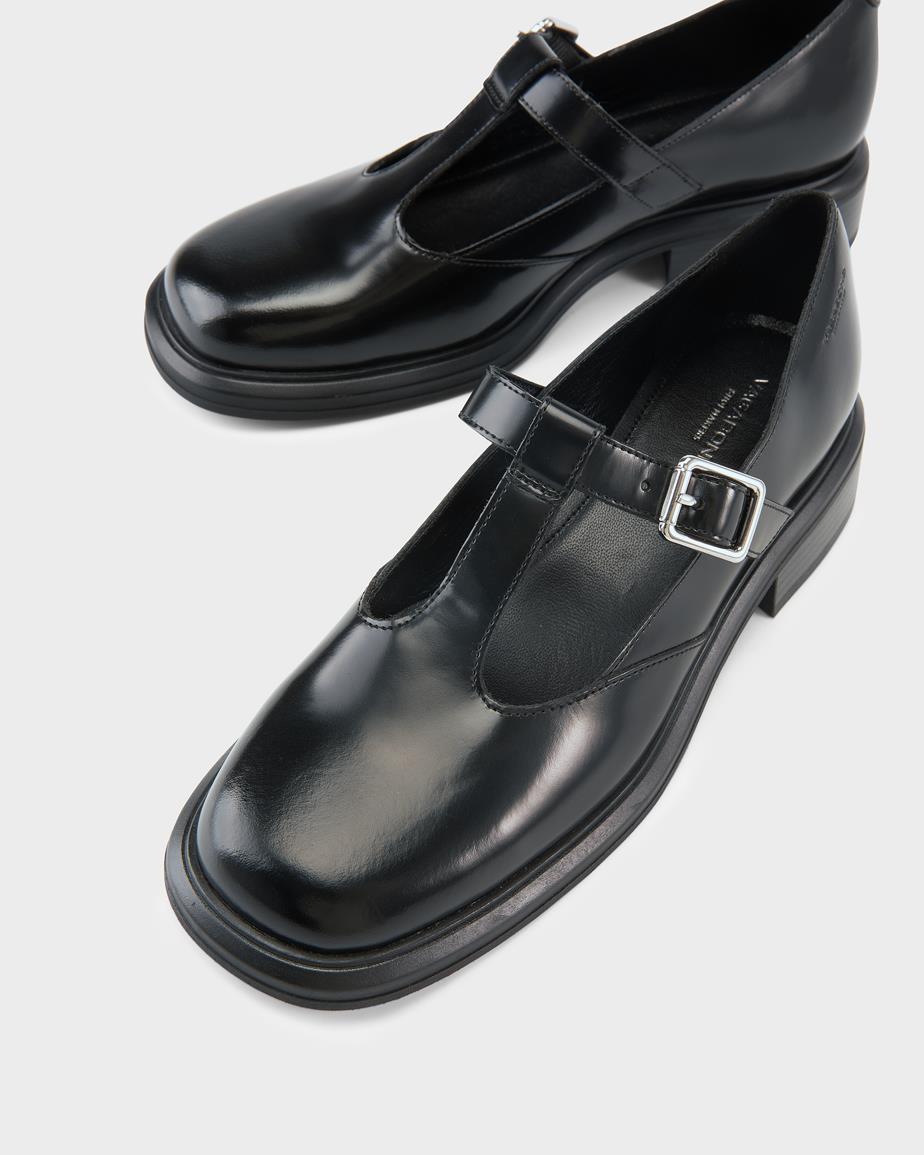 Vagabond Ellis Schuhe - Schwarzes, Poliertes Leder