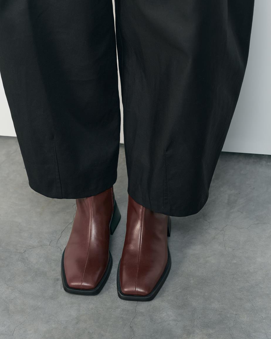 Vagabond Blanca Stiefeletten - Dunkelrotes, Leder