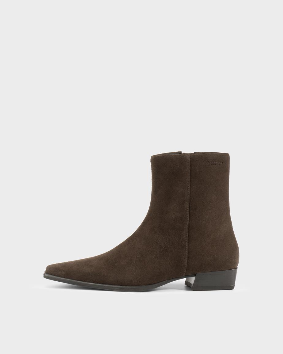 Vagabond Nella Stiefeletten - Dunkelbraunes, Veloursleder
