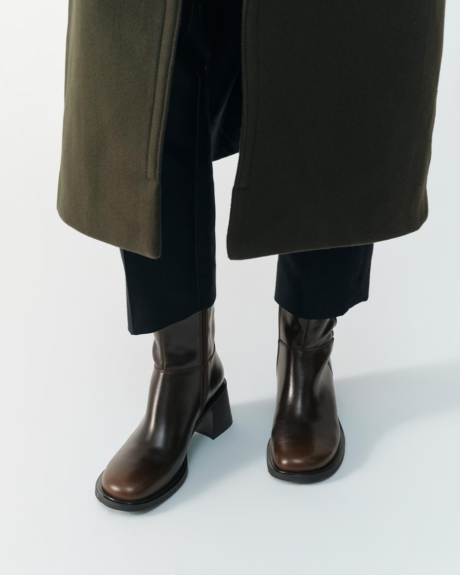 Vagabond Vega Stiefel - Braunes, Gebürstet Leder