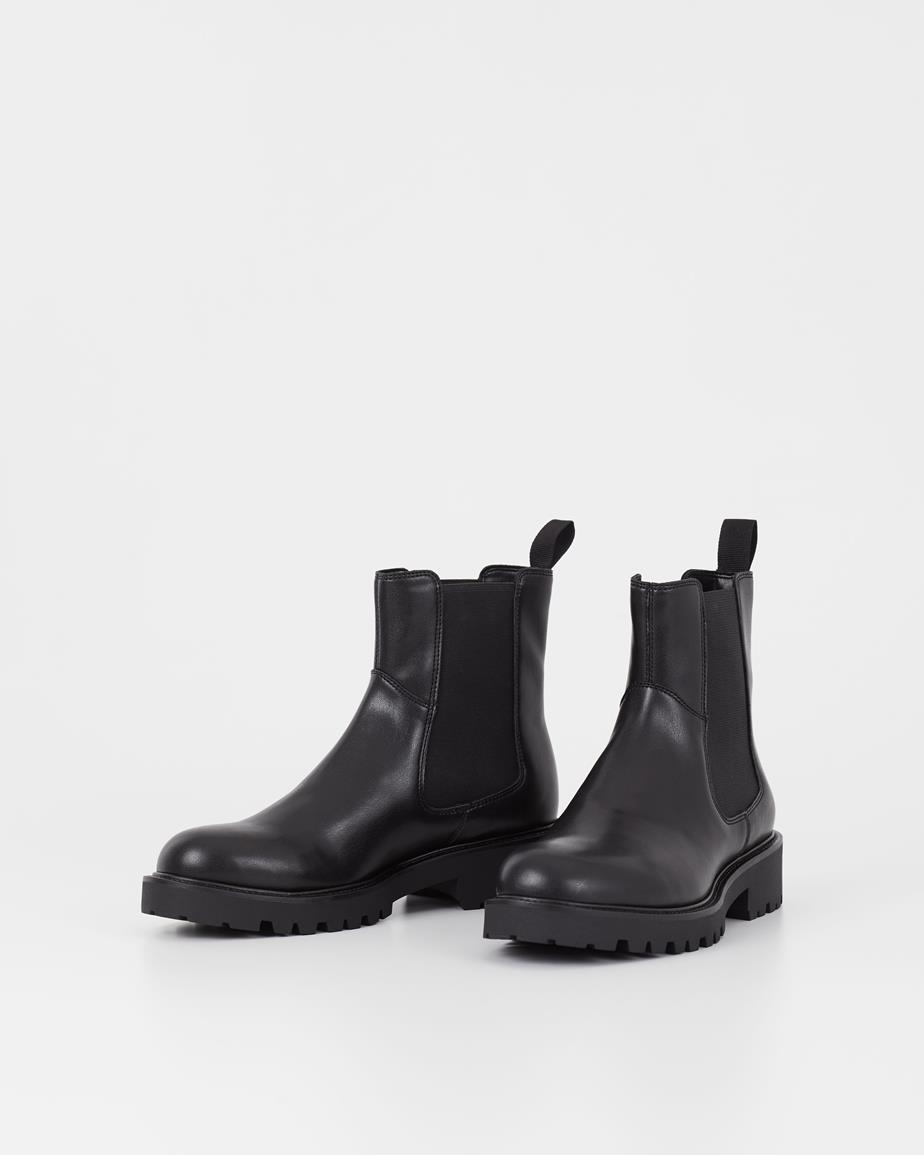 Vagabond Kenova Chelsea Boots - Schwarzes, Lederimitat
