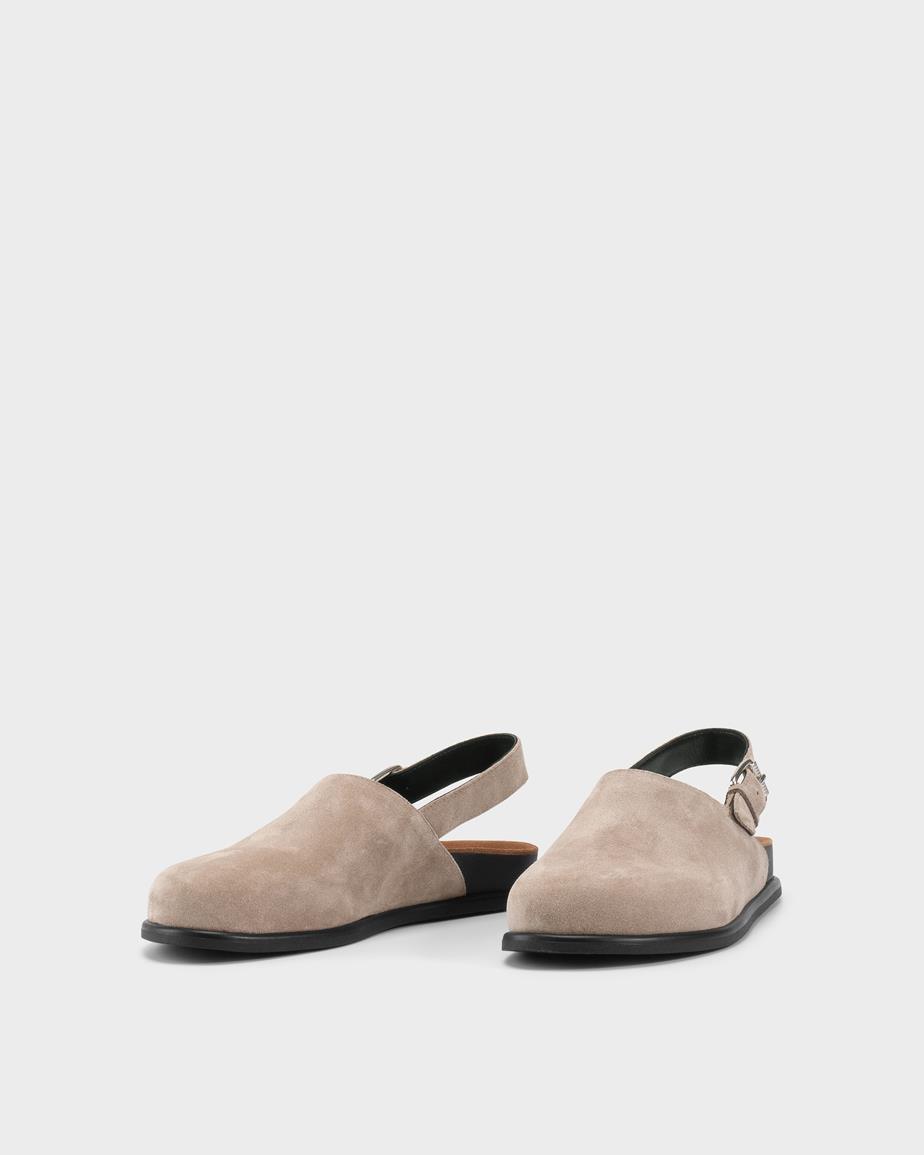 Vagabond Effie Mules - Beiges, Veloursleder