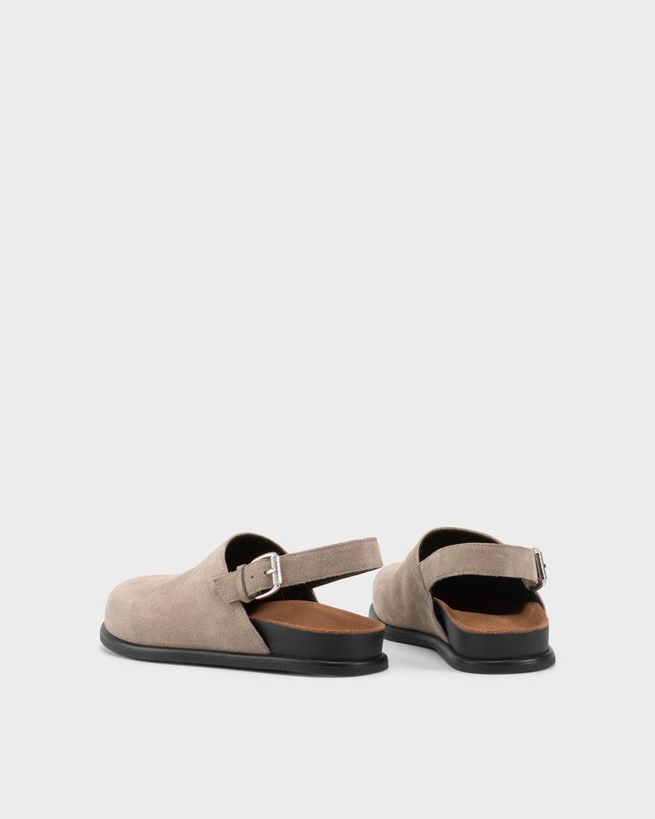 Vagabond Effie Mules - Beiges, Veloursleder