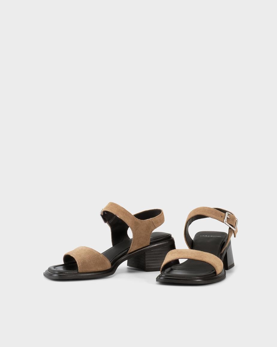 Vagabond Ines Sandaletten - Beiges, Veloursleder