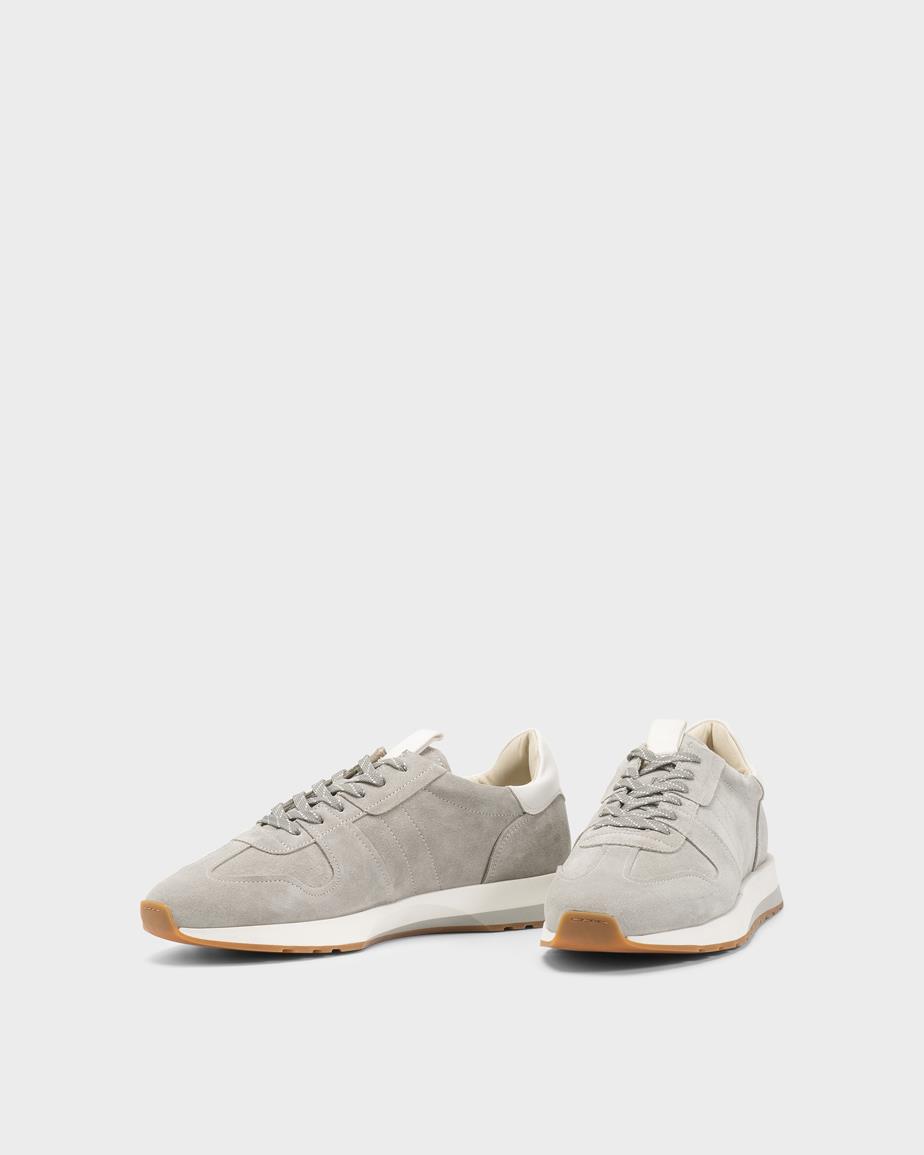 Vagabond Paul Runner Sneaker - Hellgrau, Veloursleder