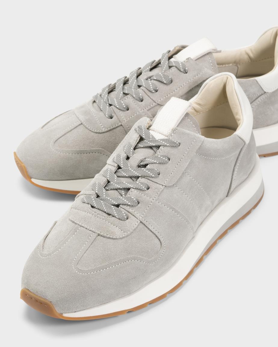 Vagabond Paul Runner Sneaker - Hellgrau, Veloursleder