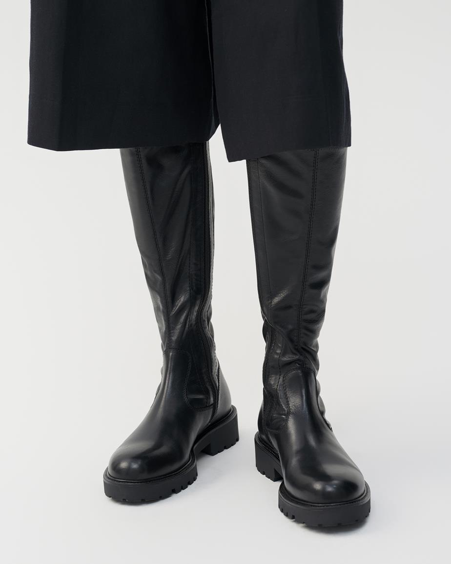 Vagabond Kenova Hohe Stiefel - Schwarzes, Leder/Kombination