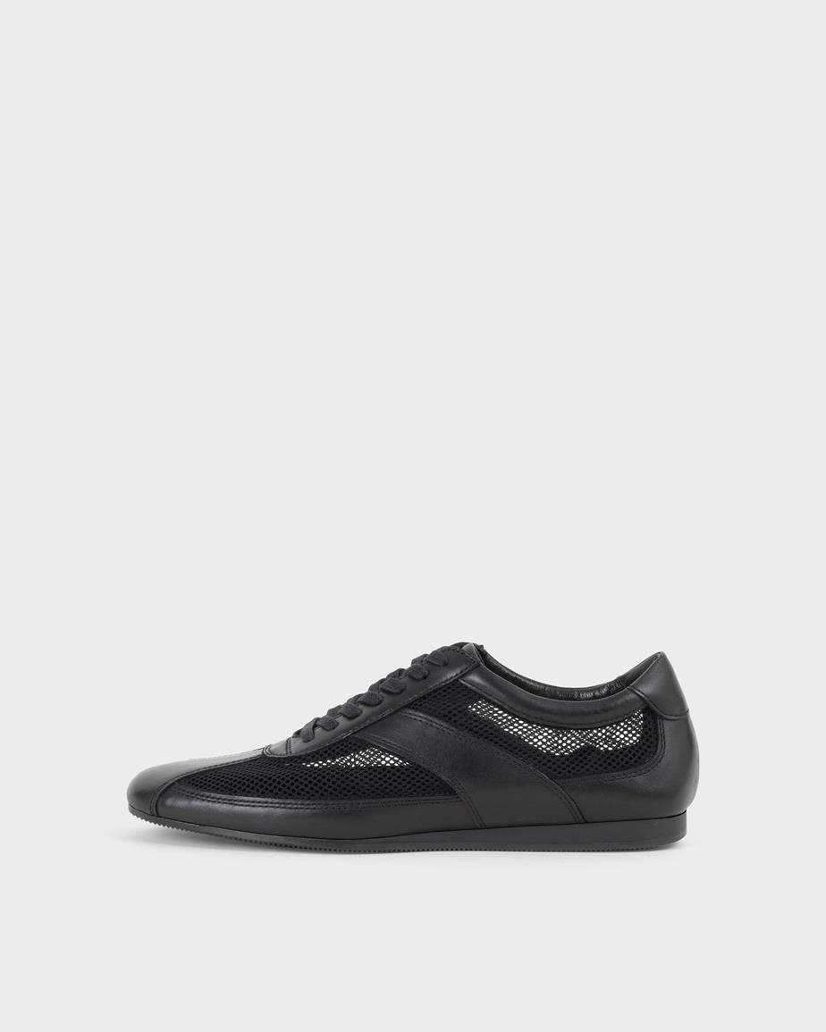 Vagabond Hillary Sneaker - Schwarzes, Leder/Netzstoff