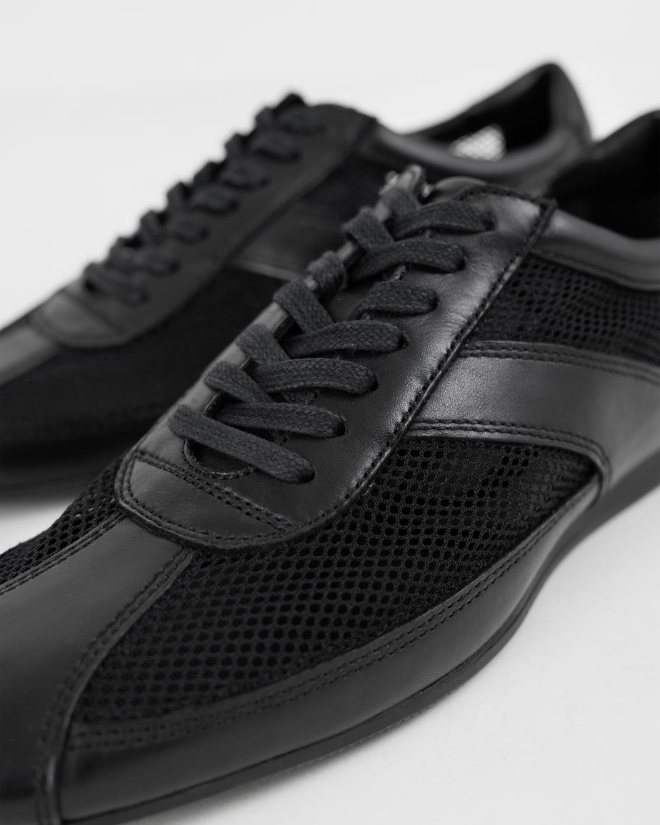 Vagabond Hillary Sneaker - Schwarzes, Leder/Netzstoff